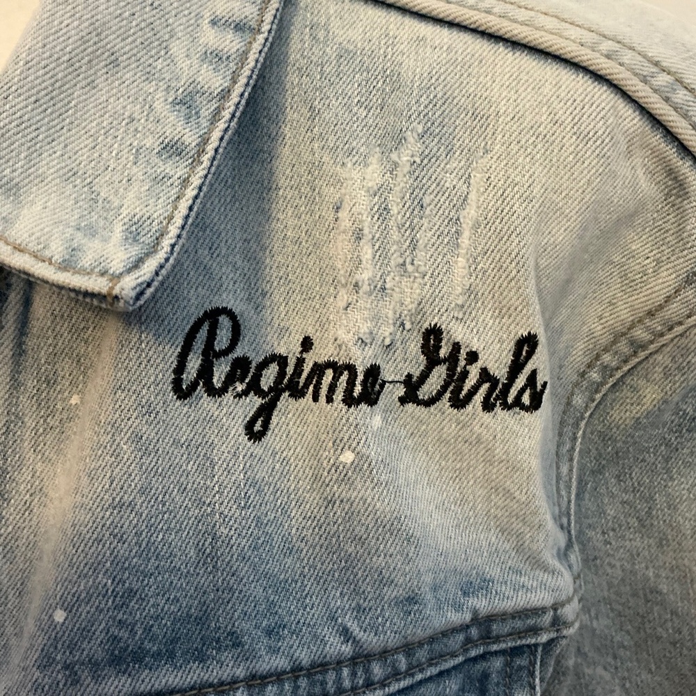 Civil Regime “Sorry Not Sorry” Patch Denim Jacket… - image 6